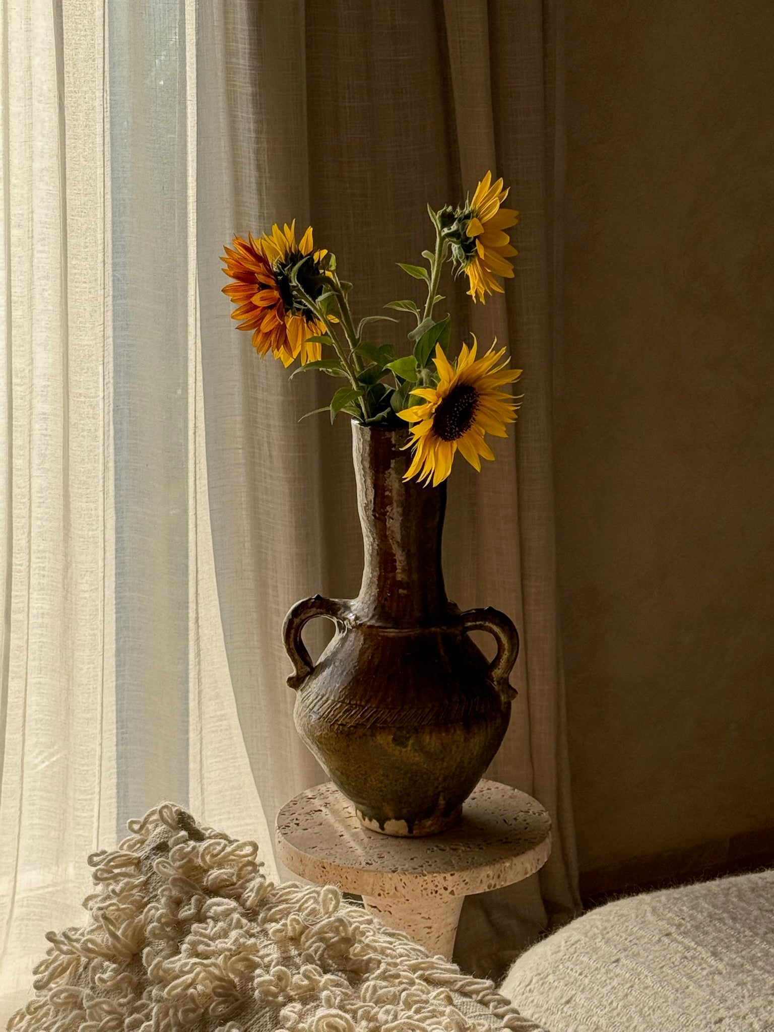 Earthy ceramic vase