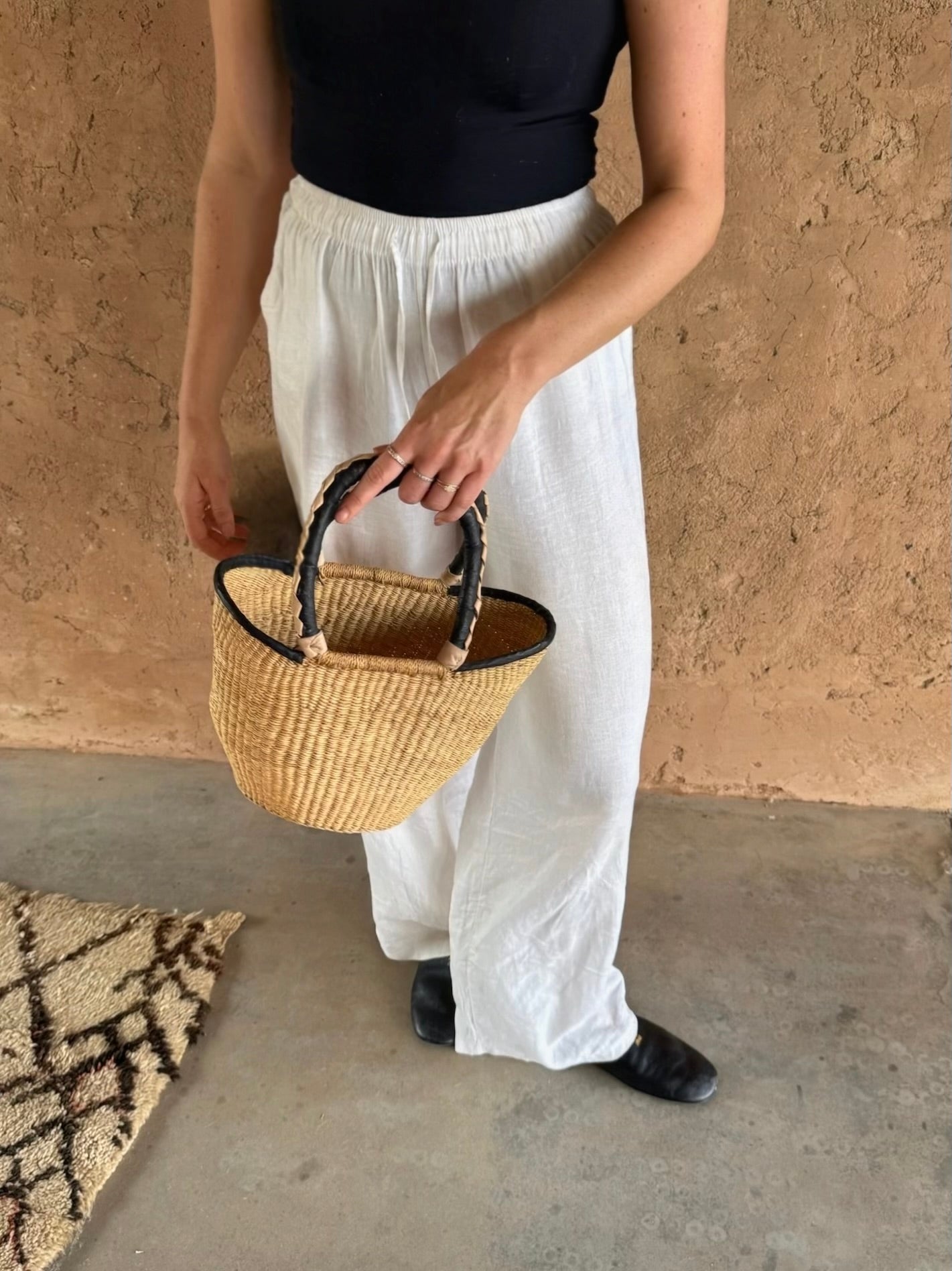 Straw bag