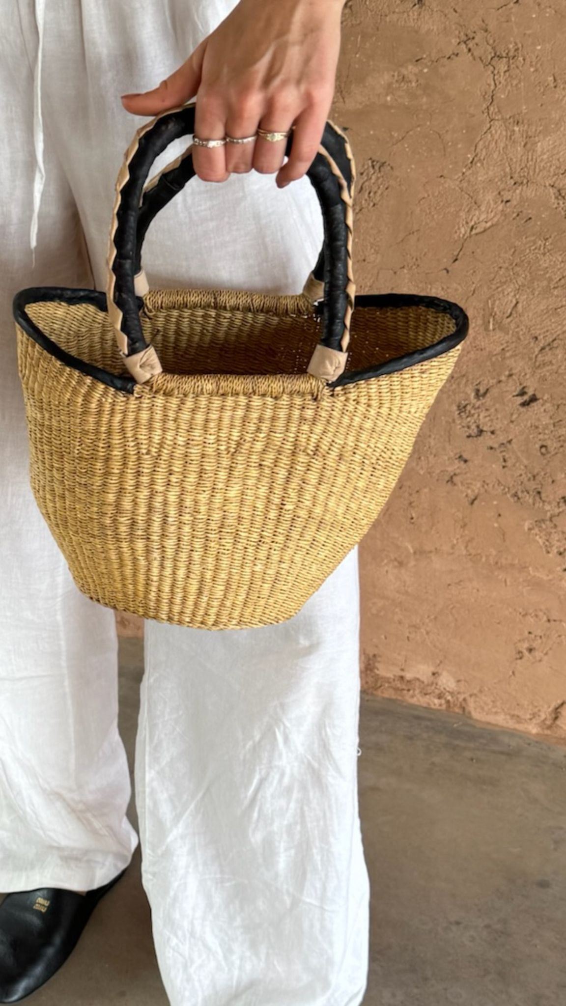 Straw bag