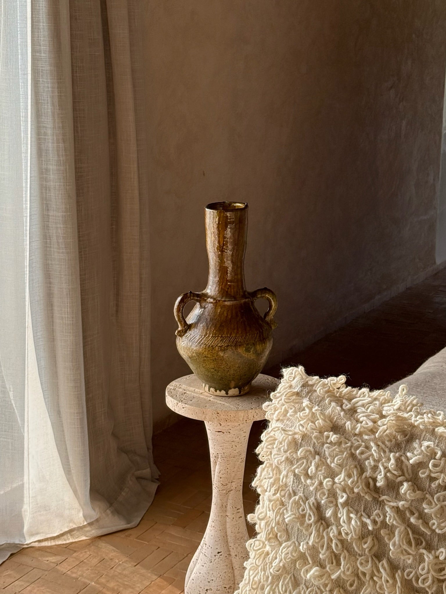 Earthy ceramic vase