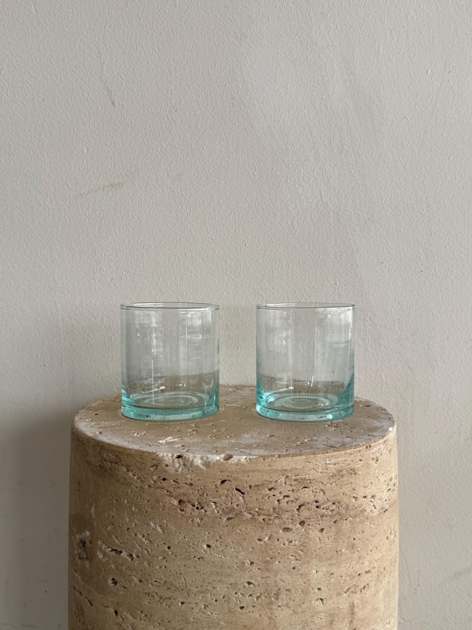 Set of handblown glasses