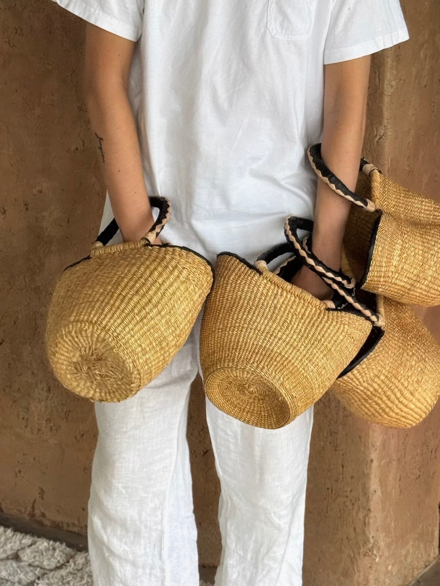 Straw summer bag