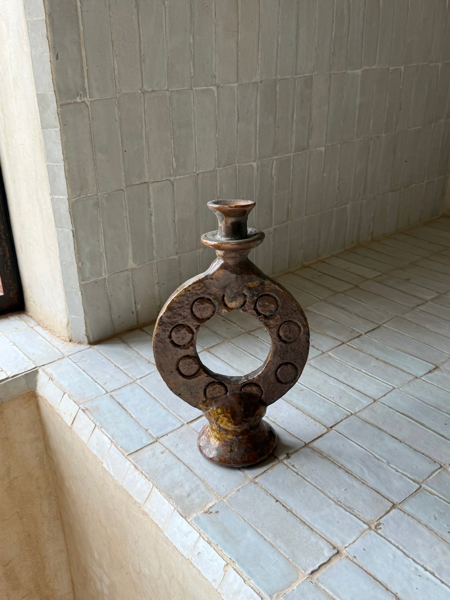 Ceramic candle holder