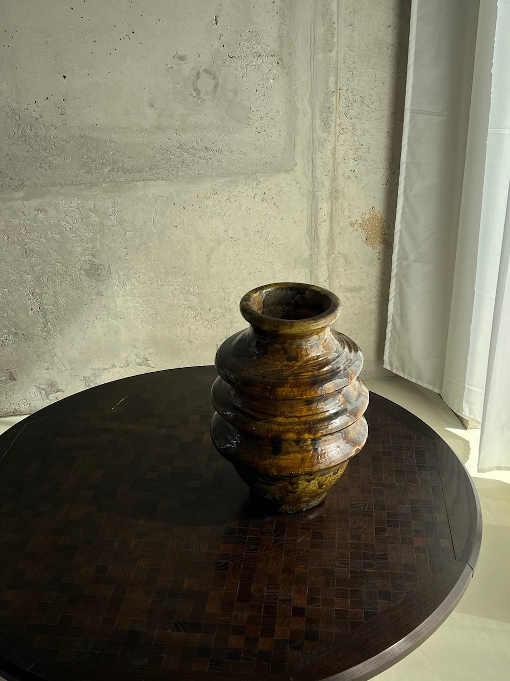 Layered ceramic vase